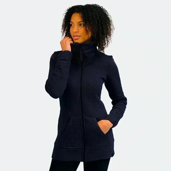 [XS] TONIA DEBELLIS Blue  Black MOLLY JACKET - Picture 1 of 9